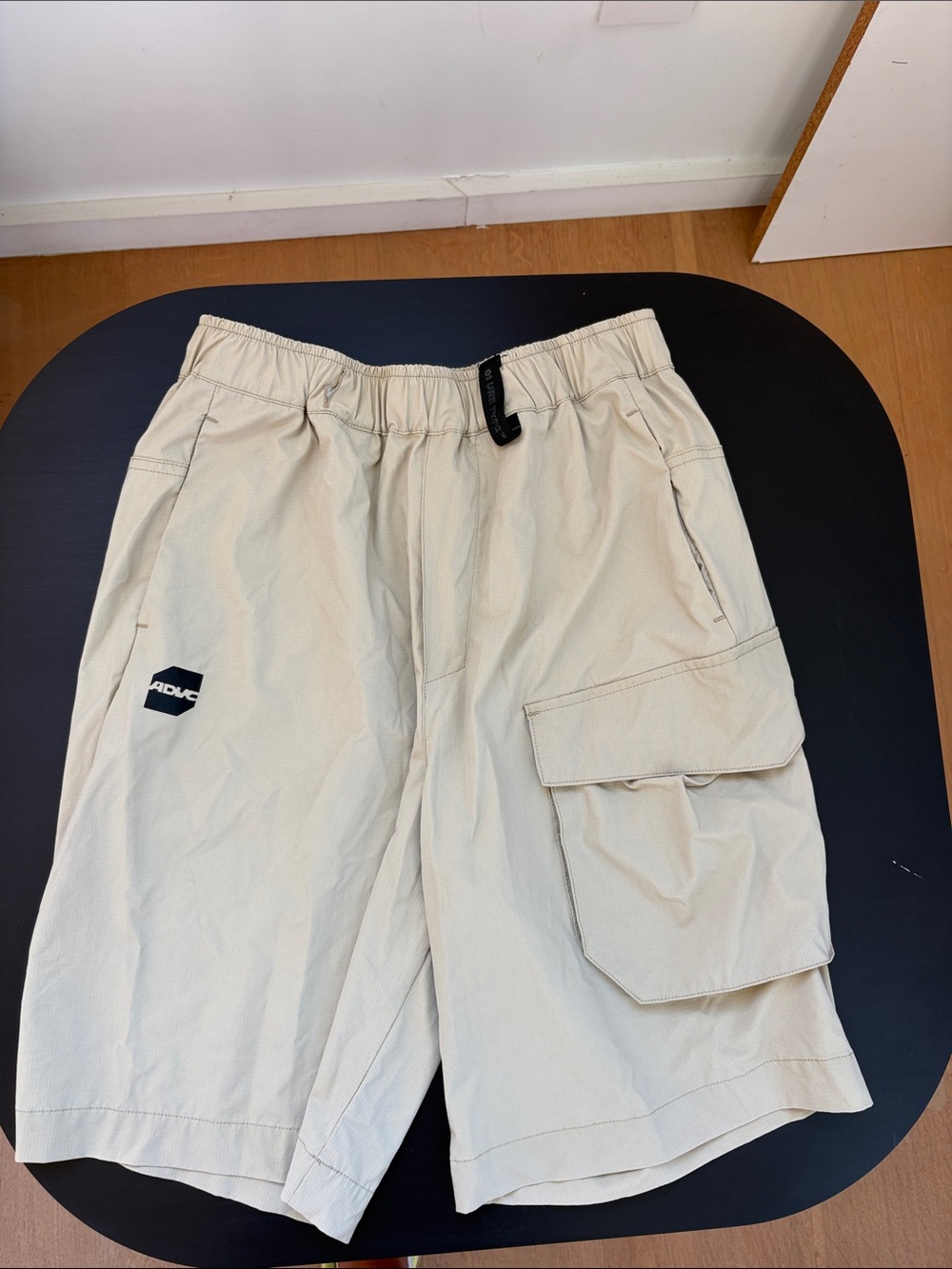 Men's Tan Cargo Shorts with Utility Pocket